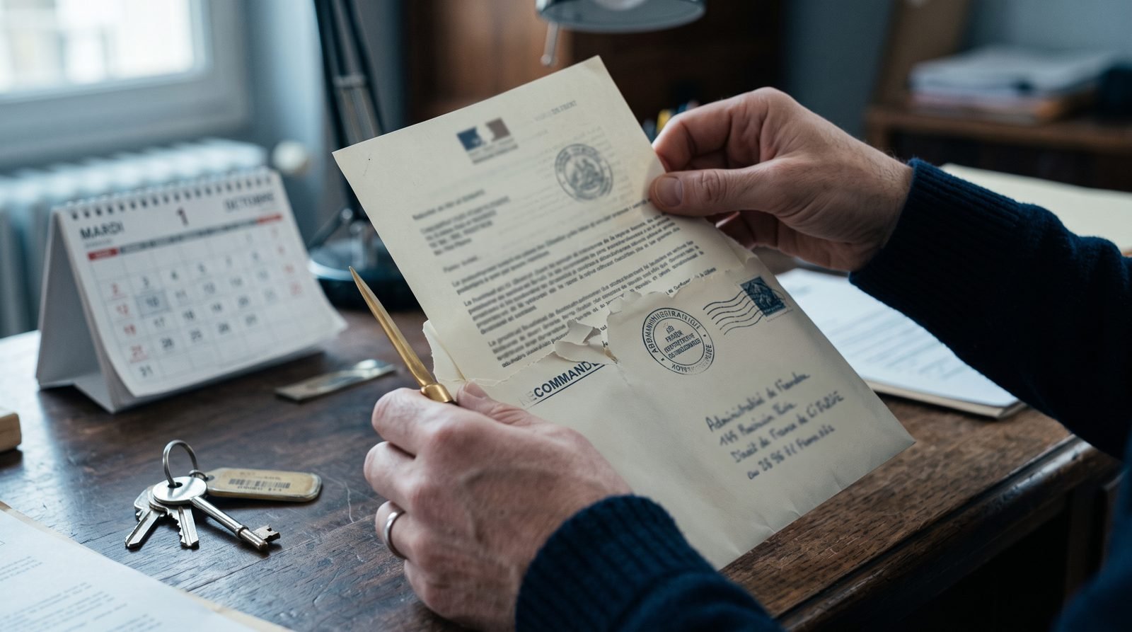 Ouverture d'un courrier recommandé de l'administration
